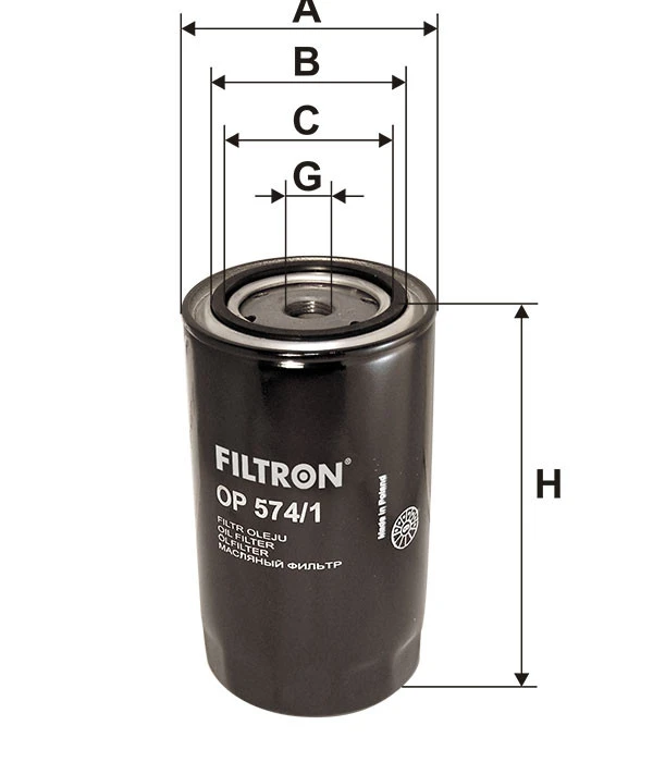 Filtr oleju  OP 574/1 