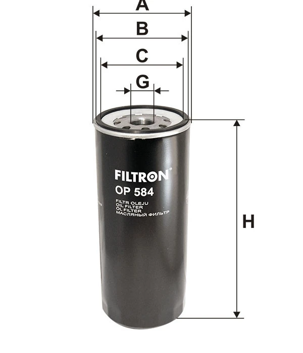 Filtr oleju  OP 584 