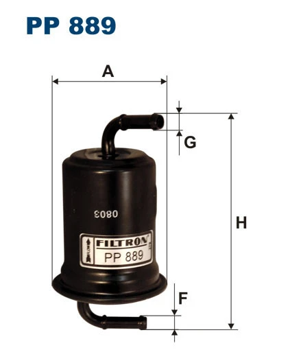 Filtr paliwa  PP889 