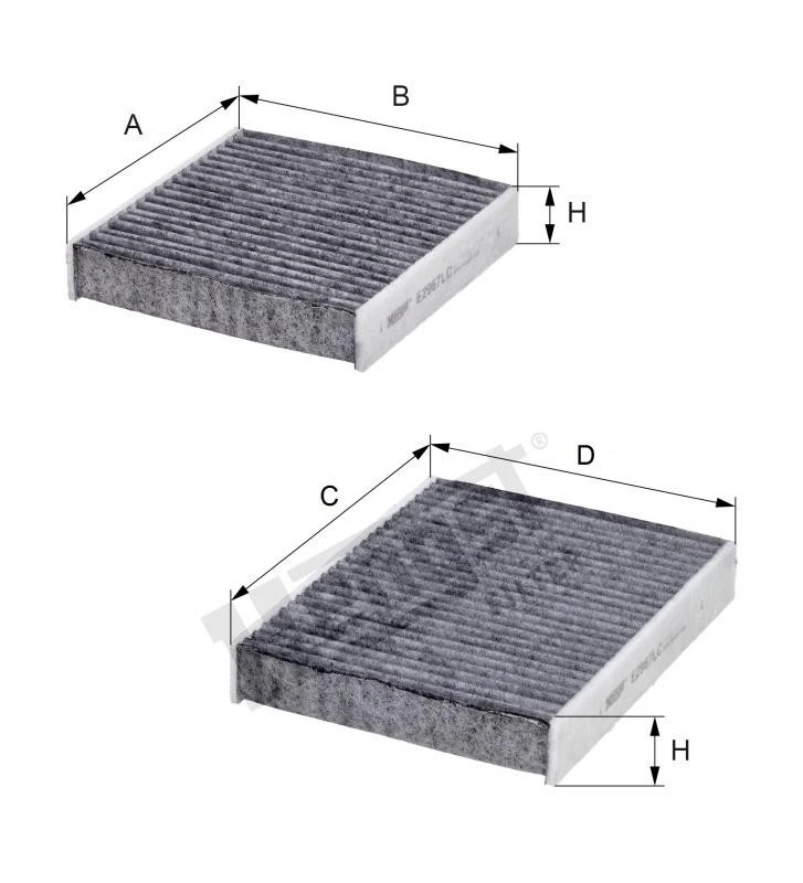 Filtr kabiny  E2967LC-2 