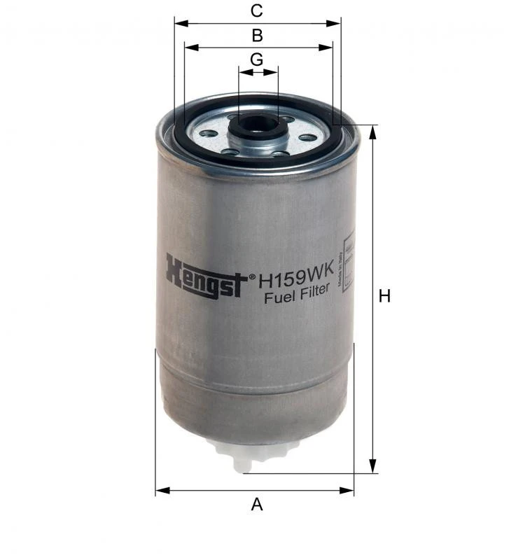 Filtr paliwa  H159WK 