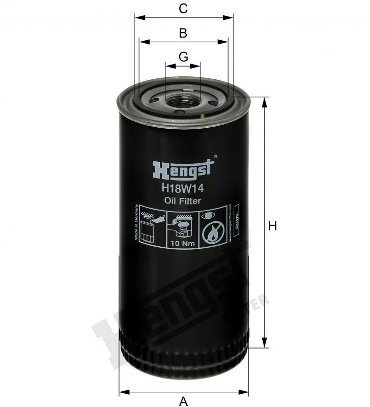 Filtr hydrauliczny  H18W14 