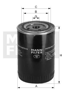 Filtr oleju  W 1168/3 