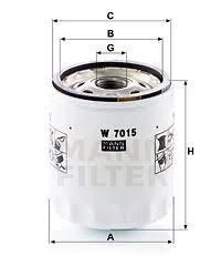 Filtr oleju  W 7015 