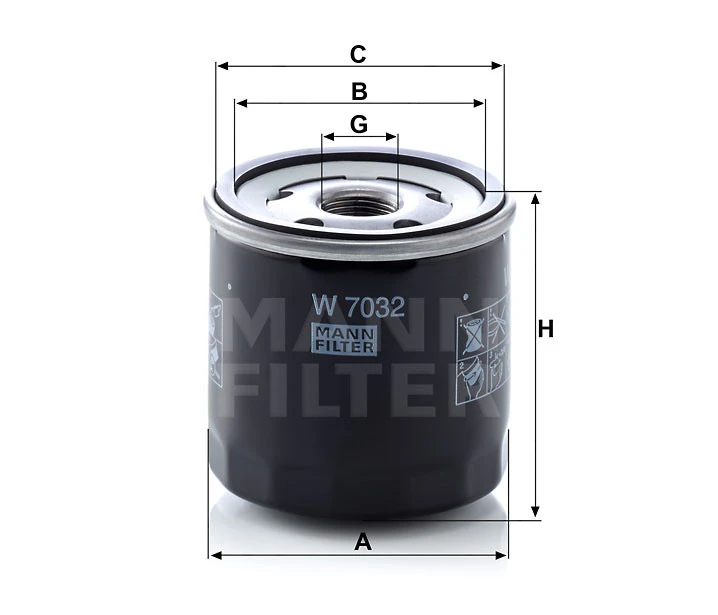 Filtr oleju  W 7032 