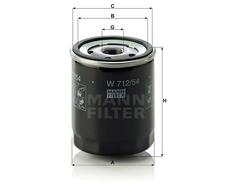 Filtr oleju  W 712/54 