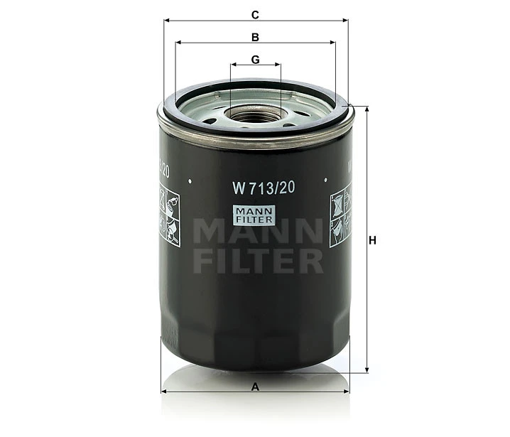 Filtr oleju  W713/20 