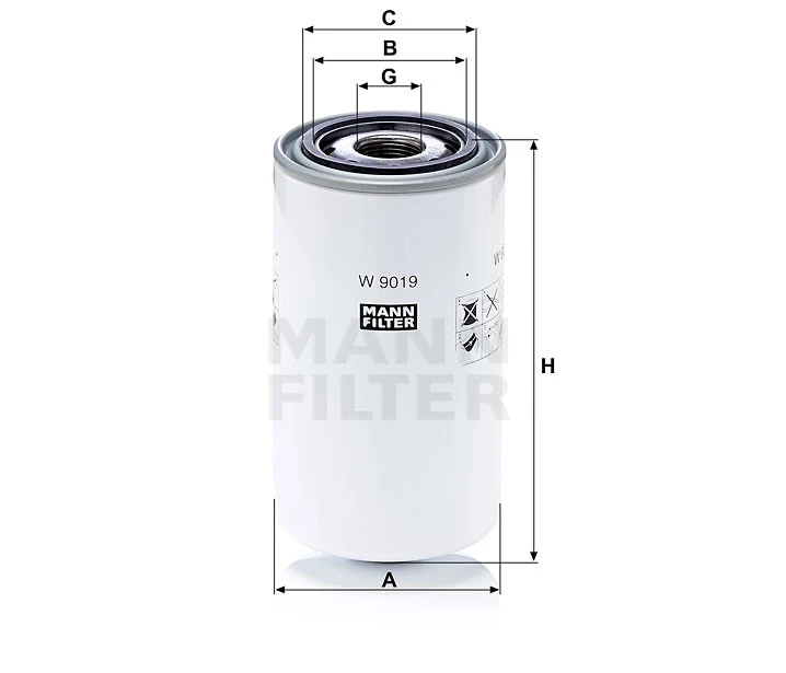 Filtr oleju  W 9019 