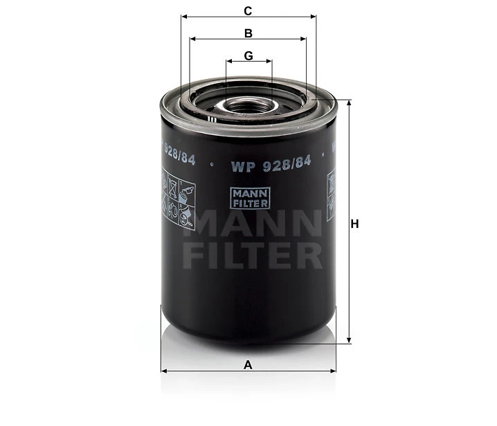 Filtr oleju  WP928/84 