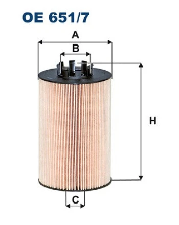 Filtr oleju  OE651/7