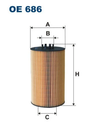 Filtr oleju  OE686