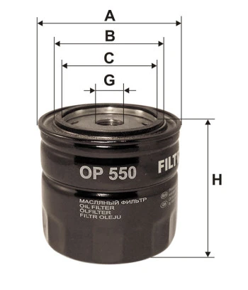 Filtr oleju OP550