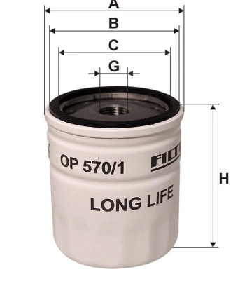 Filtr oleju  OP570/1