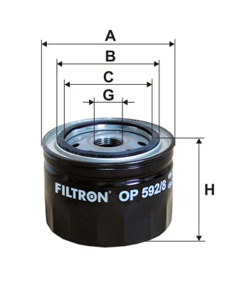 Filtr oleju OP592/8