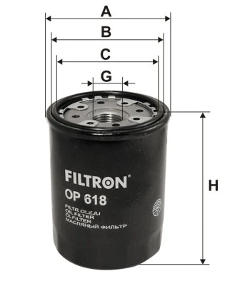 Filtr oleju  OP618