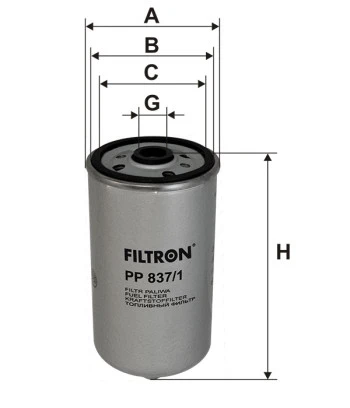 Filtr paliwa  PP837/1