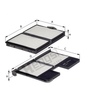 Filtr kabiny E2934LI-2