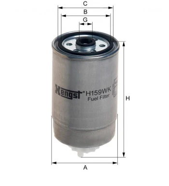 Filtr paliwa  H159WK