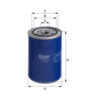 Filtr paliwa  H17WK04