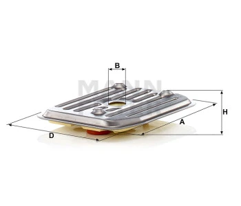 Filtr hydrauliczny (zestaw) przekładnia hydrauliczna/automatyczna H2019KIT