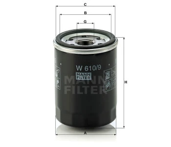 Filtr oleju  W610/9