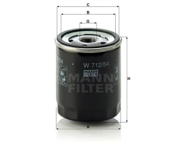 Filtr oleju W712/54