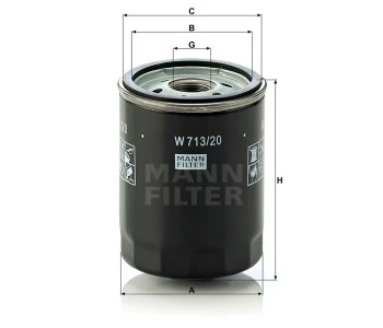 Filtr oleju  W713/20