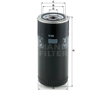 Filtr oleju W962