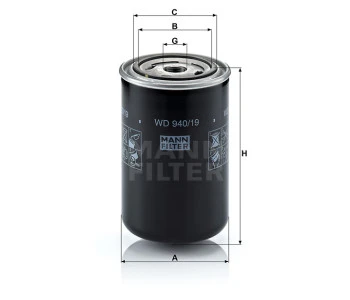 Filtr oleju  WD940/19