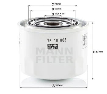 Filtr oleju  WP10003