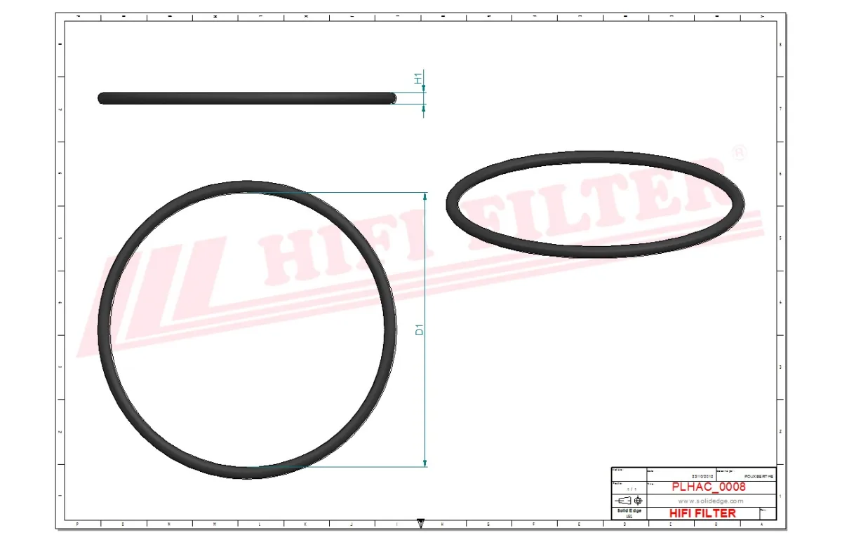 Rysunek techniczny Hifi Filter 40002