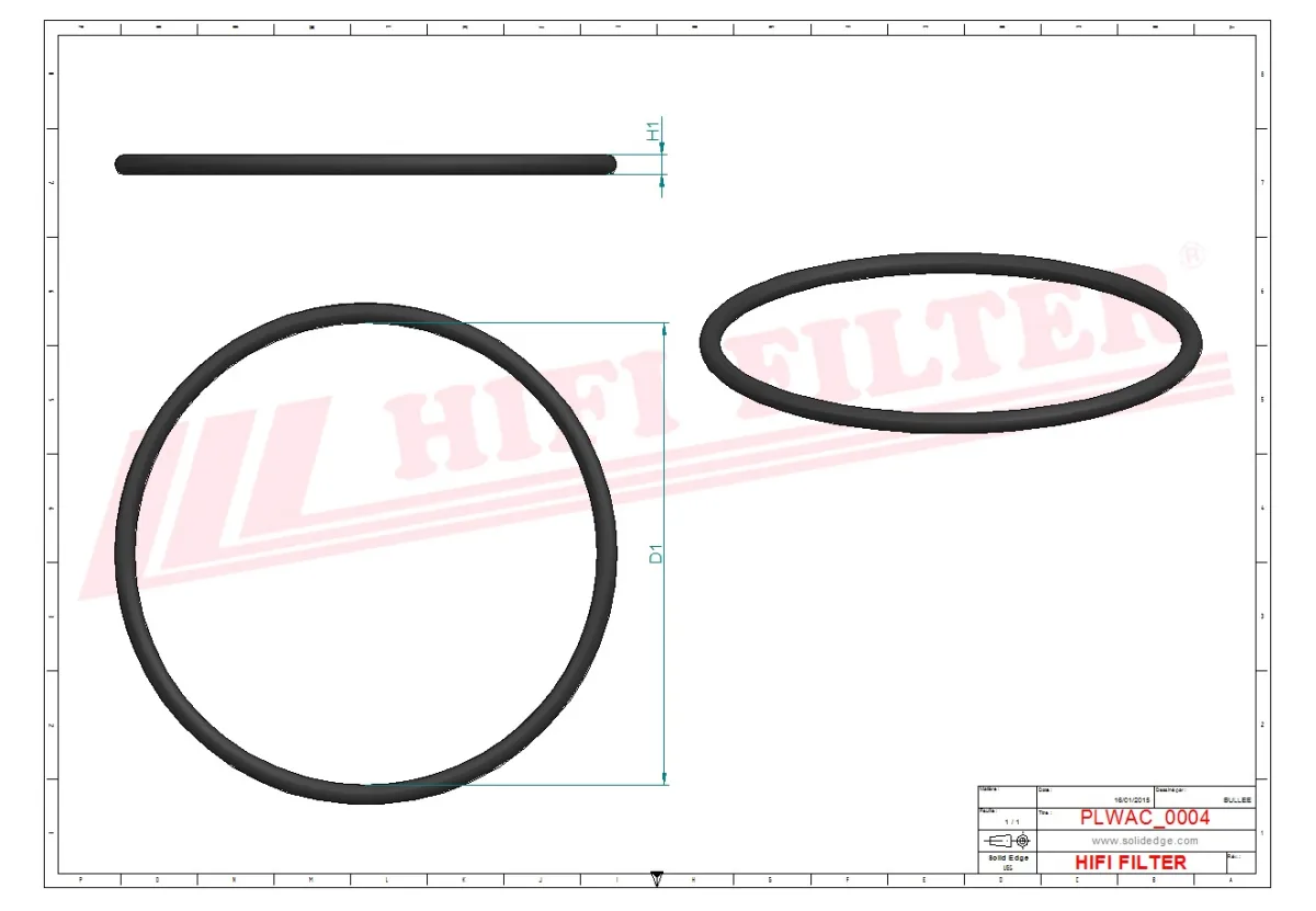 Rysunek techniczny Hifi Filter JR091670353B