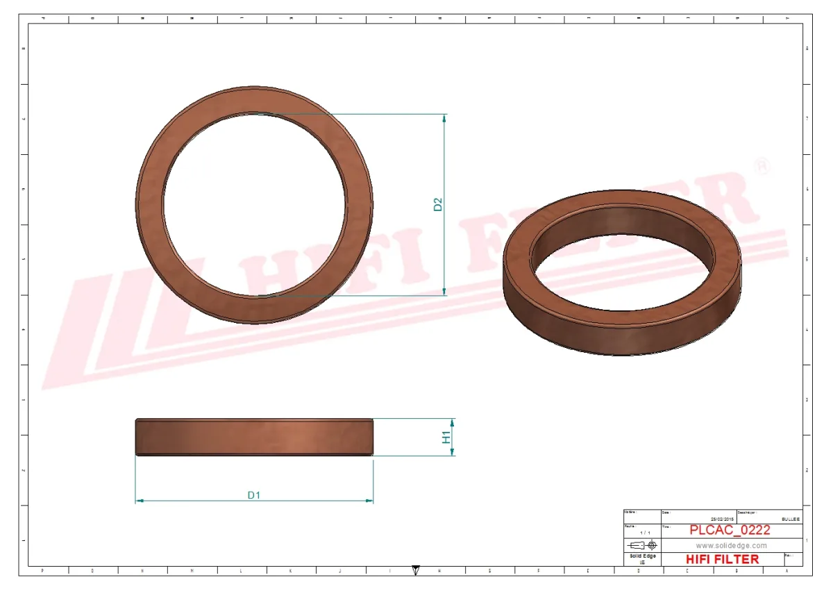 Rysunek techniczny Hifi Filter MO9838