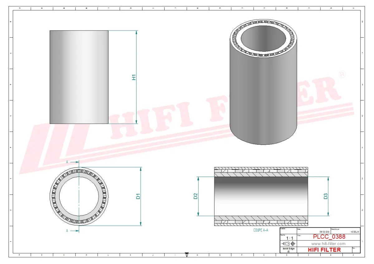 Rysunek techniczny Hifi Filter SG1077