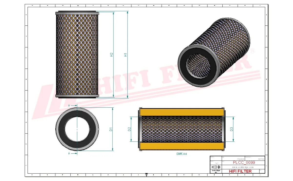 Rysunek techniczny Hifi Filter SN113