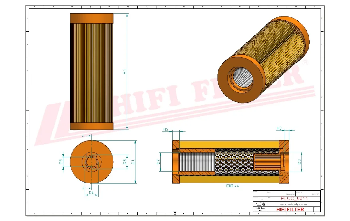 Rysunek techniczny Hifi Filter SN30026