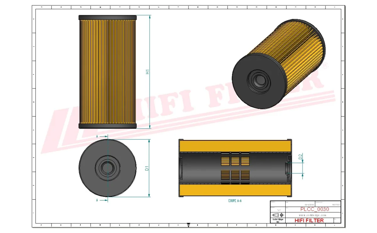 Rysunek techniczny Hifi Filter SN70247