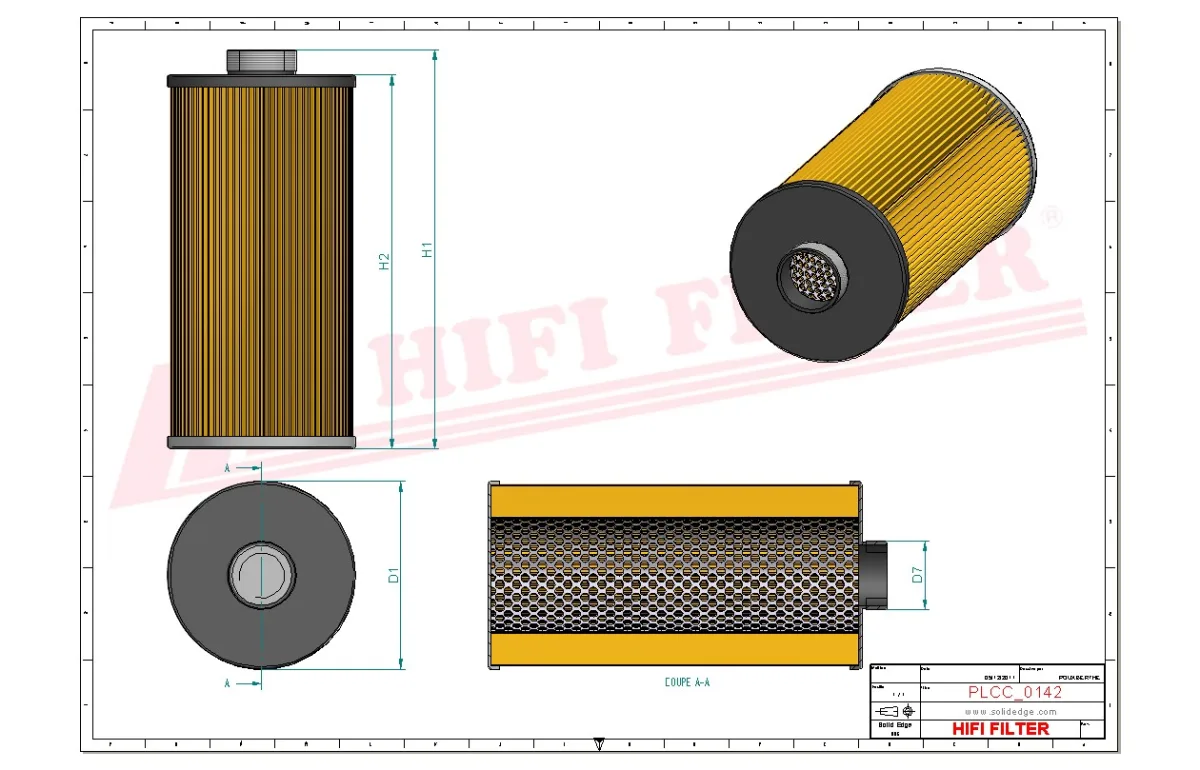 Rysunek techniczny Hifi Filter SN80527