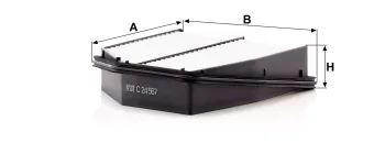 Filtr powietrza Mann Filter C24567 — zdjęcie 2