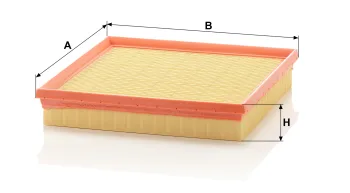 Filtr powietrza Mann Filter C2493 — zdjęcie 2