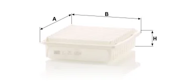 Filtr powietrza Mann Filter C25654 — zdjęcie 2
