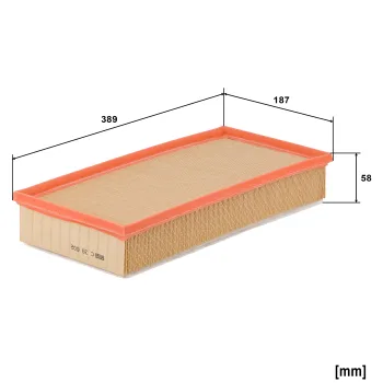 Filtr powietrza Mann Filter C39002 — zdjęcie 2