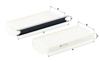 Filtr kabinowy Mann Filter CU2418-2 — zdjęcie 2