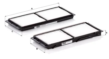 Filtr kabinowy Mann Filter CU26008-2 — zdjęcie 2