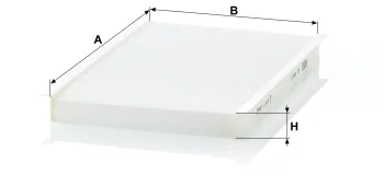 Filtr kabinowy Mann Filter CU2629 — zdjęcie 2