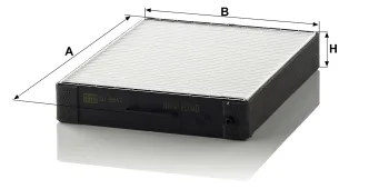 Filtr kabinowy Mann Filter CU2647 — zdjęcie 2