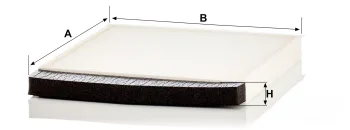 Filtr kabinowy Mann Filter CU2855 — zdjęcie 2