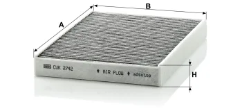 Filtr kabinowy Mann Filter CUK2742 — zdjęcie 2