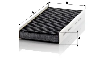 Filtr kabinowy Mann Filter CUK3847 — zdjęcie 2
