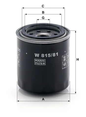 Filtr oleju Mann Filter W815/81 — zdjęcie 2